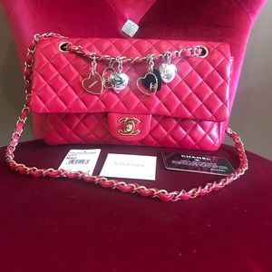 Chanel Valentine Edition Raspberry Lambskin Bag